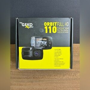 NIB Orbit 110 1080P HD Dash Camera CMOS Sensor G Sensor 8GB MicroSD Card Include